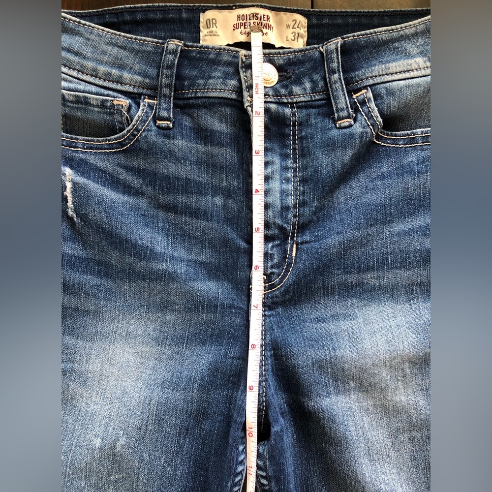 Super Skinny High Rise Distressed Jeans - Picture 8 of 8